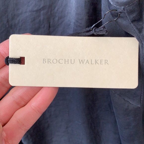 Brochu Walker Emmer Slip Dress - Ebony - Picture 8 of 9